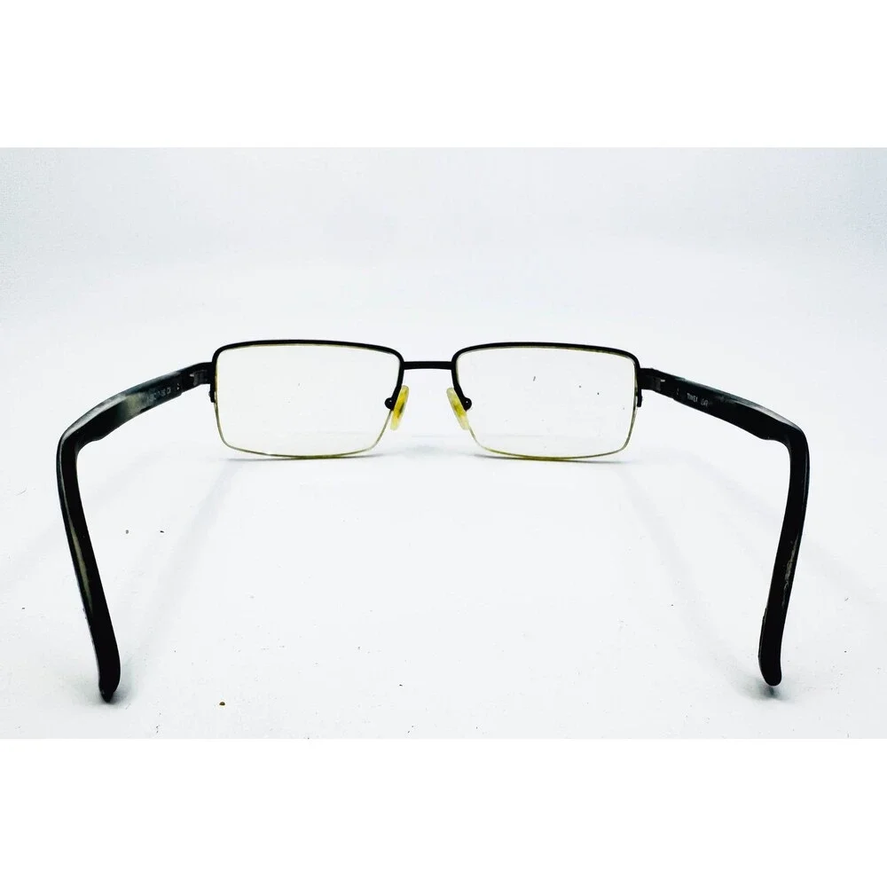 Timex Eyeglasses Mens Black Semi Rimless L049 Rectangle 58-17-150